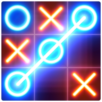 Application "Tic Tac Toe glow - Free Puzzle Game"