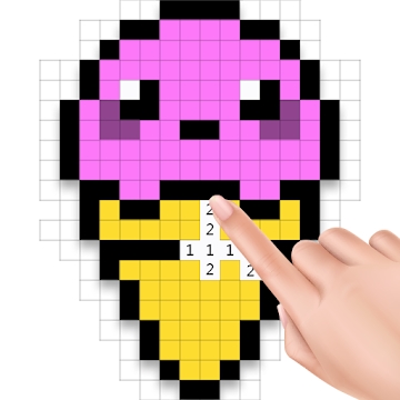 Приложение "Пикселно изкуство - оцветяване по номера"