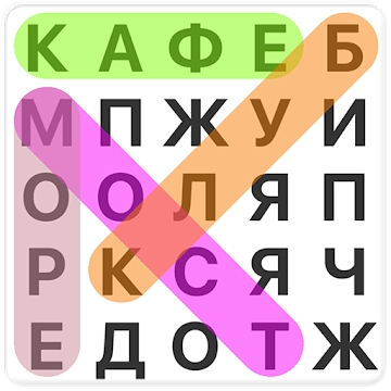 Aplikacija "Igre za iskanje besed. Pусский"