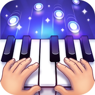 O aplicativo "Free piano app"
