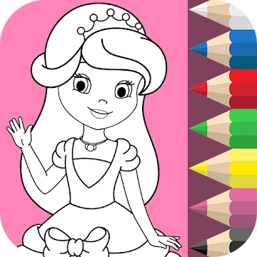 La aplicación "princesa para colorear para niños"