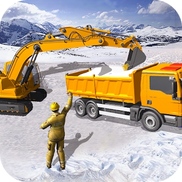 تطبيق "Grand Snow Excavator Machine Simulator 18"