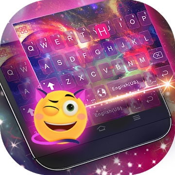 Dreamer Galaxy Keyboard Theme applikasjon