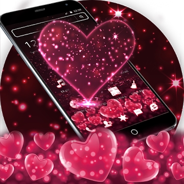 Aplikacja „red Black red heart Valentine theme”