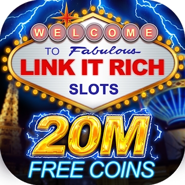 O aplicativo "Link It Rich! Hot Vegas Casino Slots grátis"