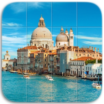O aplicativo "Venice City Tile Puzzle"