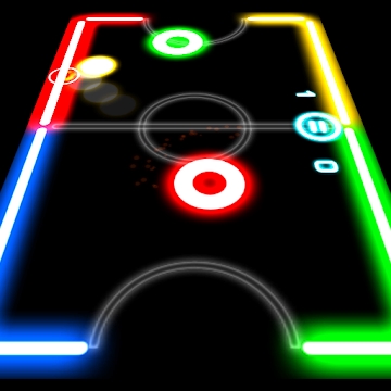 De app "Glow Hockey"
