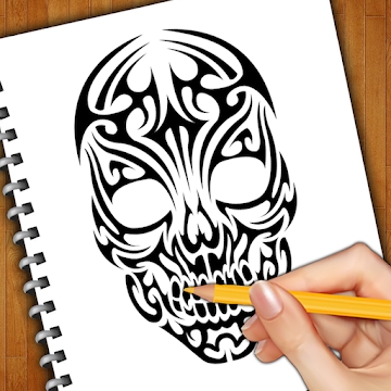 Aplikacja „Jak narysować tatuaże czaszki”