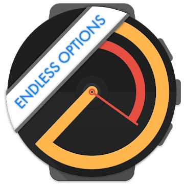 Sovellus "Watch Face - Pujie Black for Wear OS"
