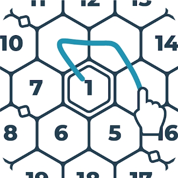 Aplikácia "numerický labyrint - Rikudo - logická hra"