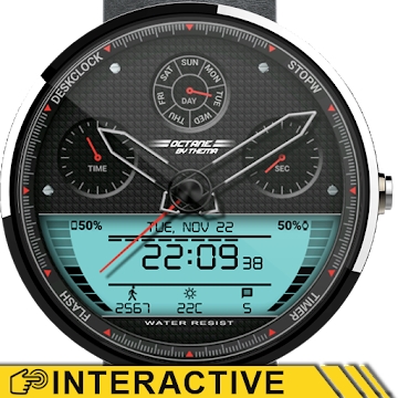 Aplicación "Octane Watch Face & Clock Widget"
