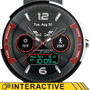 Aplicación "Phant Watch Face & Clock Widget"