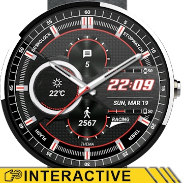 Annexe "Widget Visage et horloge Racing Watch"