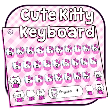 Додаток "Cute Pink Kitty Keyboard Theme"