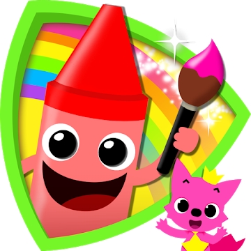 Aplikasi "Pinkfong Coloring Fun"