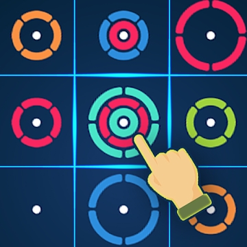 De app "Kleur ringen bijpassende puzzel"